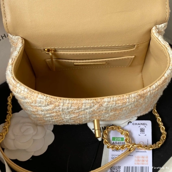 First Bag Ru HANDLE BAG TOP WITH FLAP CHANEL 0713